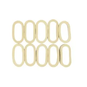 Lot de 10 bracelets caoutchouc court - Cabanon