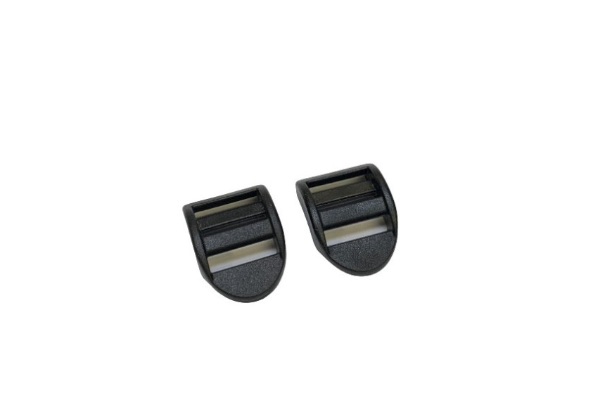 Lot de 2 boucles de serrage Ø20mm couleur noir