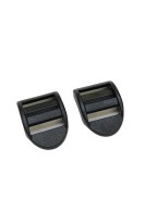 Lot de 2 boucles de serrage Ø20mm couleur noir