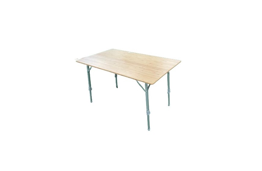 Table pliante bambou 140 cm / 6 places de chez DEFA - Latour Tentes et  Camping