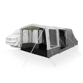 Sunnday Auvent de camping-car rétractable avec tente d'atterrissage  d'extension latérale en maille noire pour camion SUV