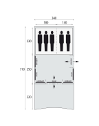 Tente Spitfire 340 XL DELUXE RSTC / 5 personnes - BARDANI